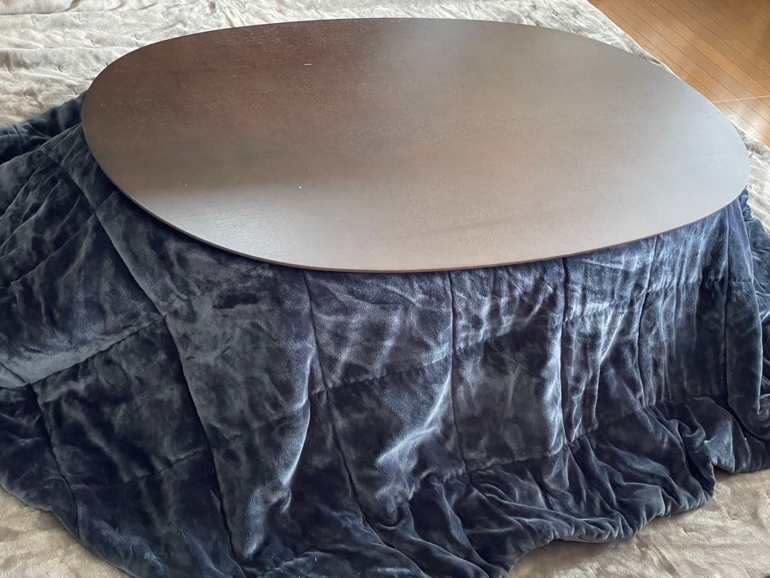 【中古】MUJI 楕円こたつセット（専用こたつ布団＆下敷ラグ） 中古】MUJI 楕円こたつセット（専用こたつ布団＆下敷ラグ） 楽天市場