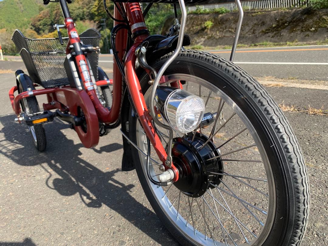 【即乘】送料無料E-PAR+ON電動アシスト三輪自転車18-14インチ動作確認済