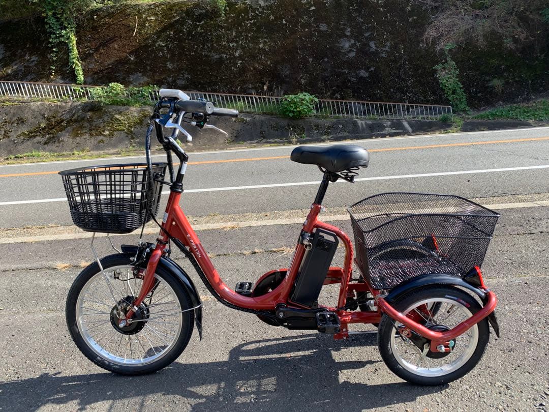 【即乘】送料無料E-PAR+ON電動アシスト三輪自転車18-14インチ動作確認済