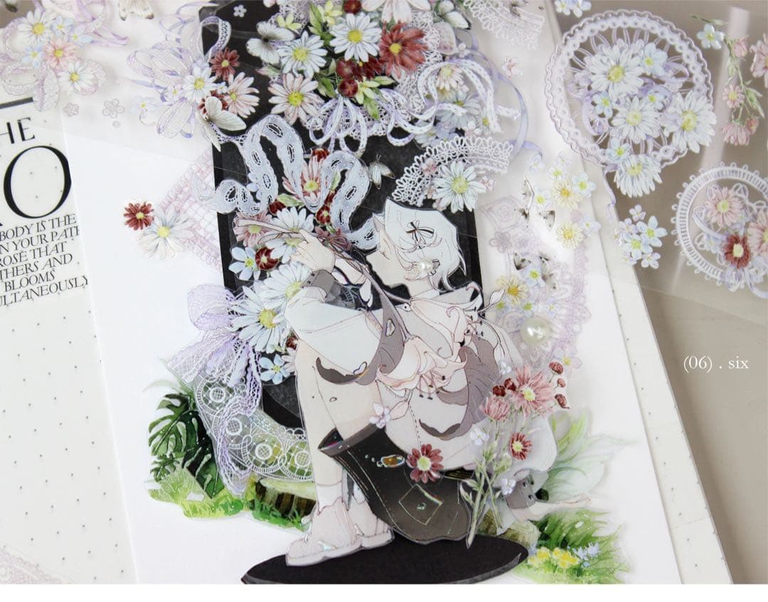 moodtape《花野似梦》海外マスキングテープ　マステ 【1803】