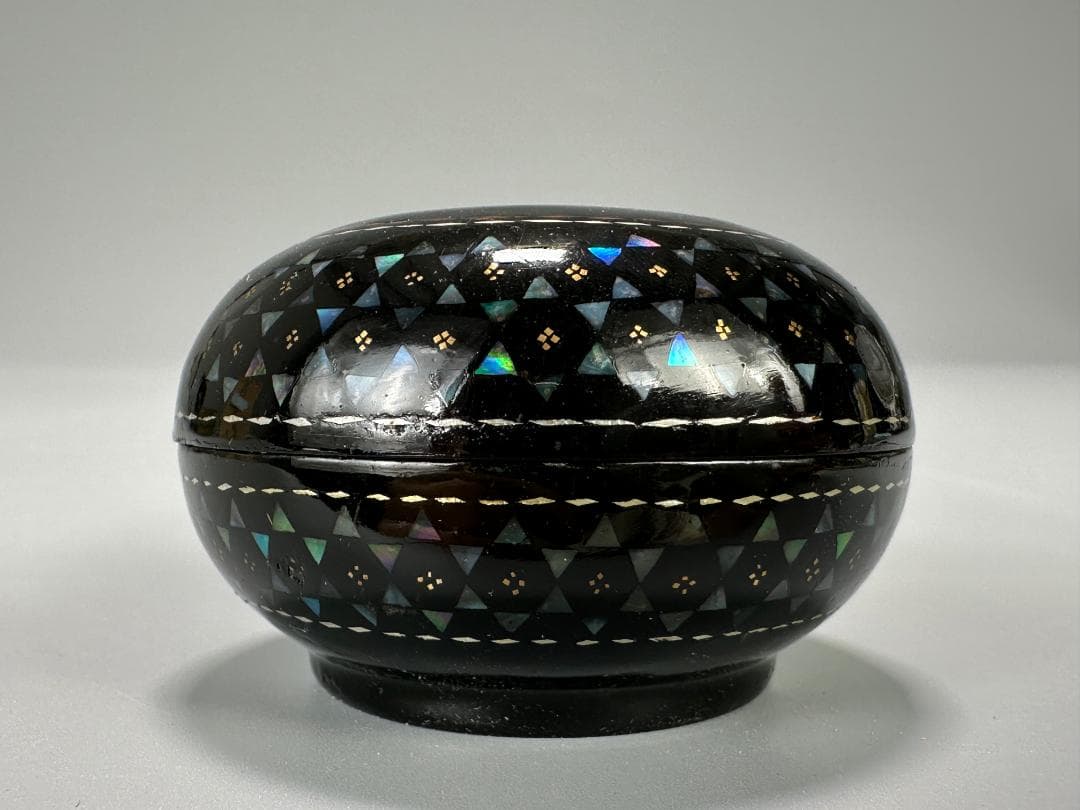 中国螺鈿香合　蓋物　香道具