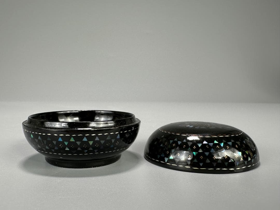 中国螺鈿香合　蓋物　香道具