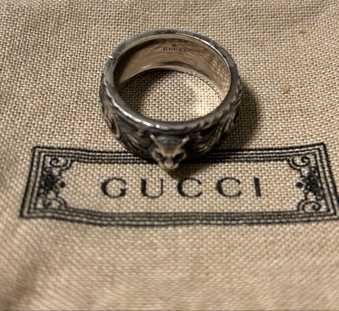り*け様 GUCCI リング キャットヘッド 22号