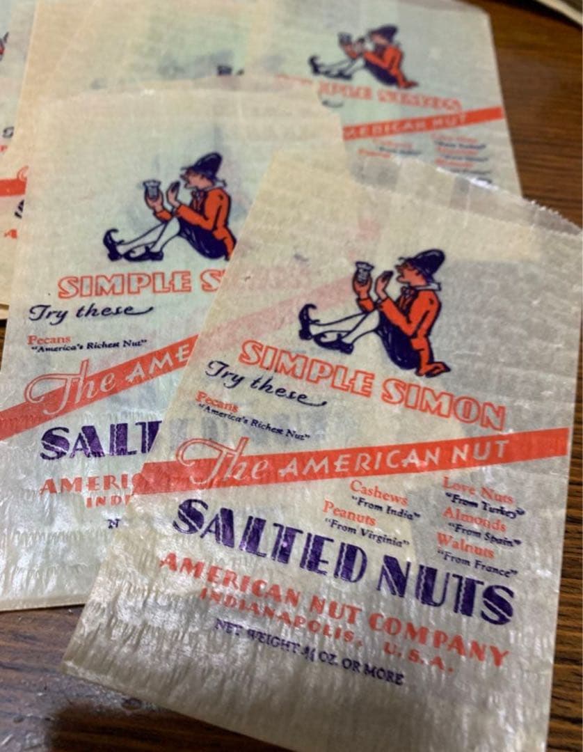 海外紙物　レア　アメリカンナッツカンパニー グラシン袋 45枚　1名様 楽天市場】アリスインワンダーランドナッツクラッカー チシャネコ