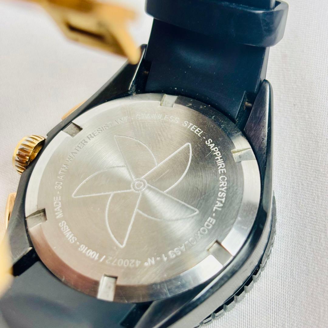 EDOX クロノオフショア ビッグデイト 中古品