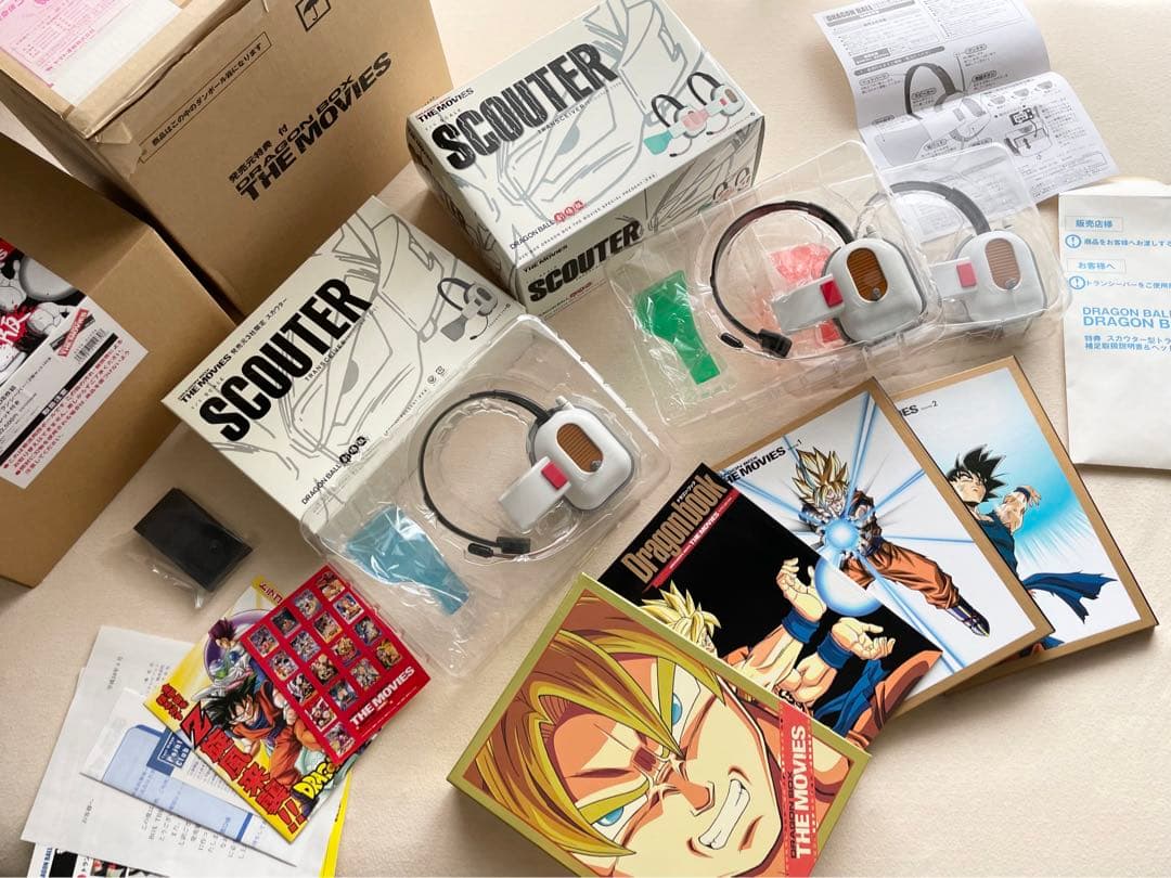 ドラゴンボール劇場版DVD【DRAGON BOX】スカウター3台付き