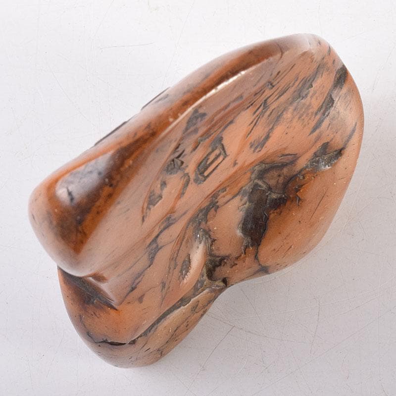 中国 篆刻 玉石彫刻 漢詩山水刻 印材 V R8564