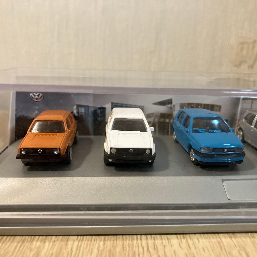 限定版】非売品 限定 歴代 ゴルフ ミニカーセット Volkswagen 1/87 VW
