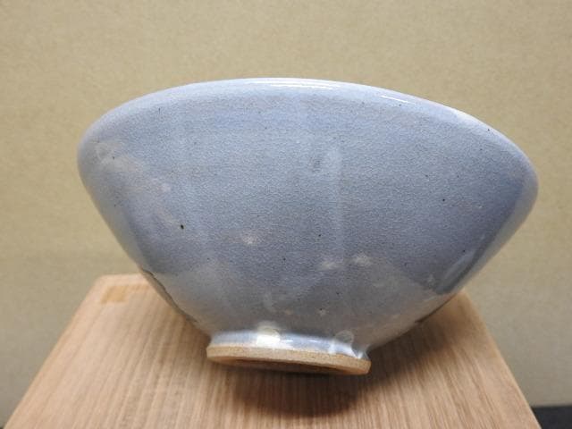 紫陽花茶碗 浜本玄造 共箱 MA274