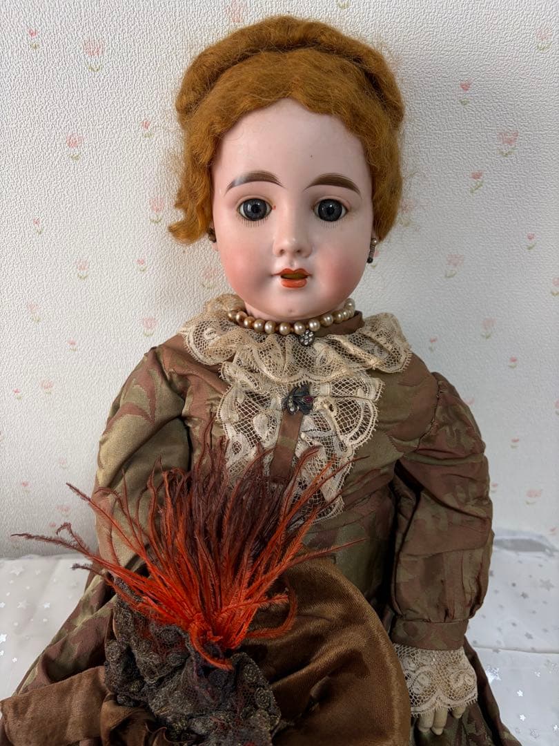 アンティーク風ドール ビスクドール 刻印あり