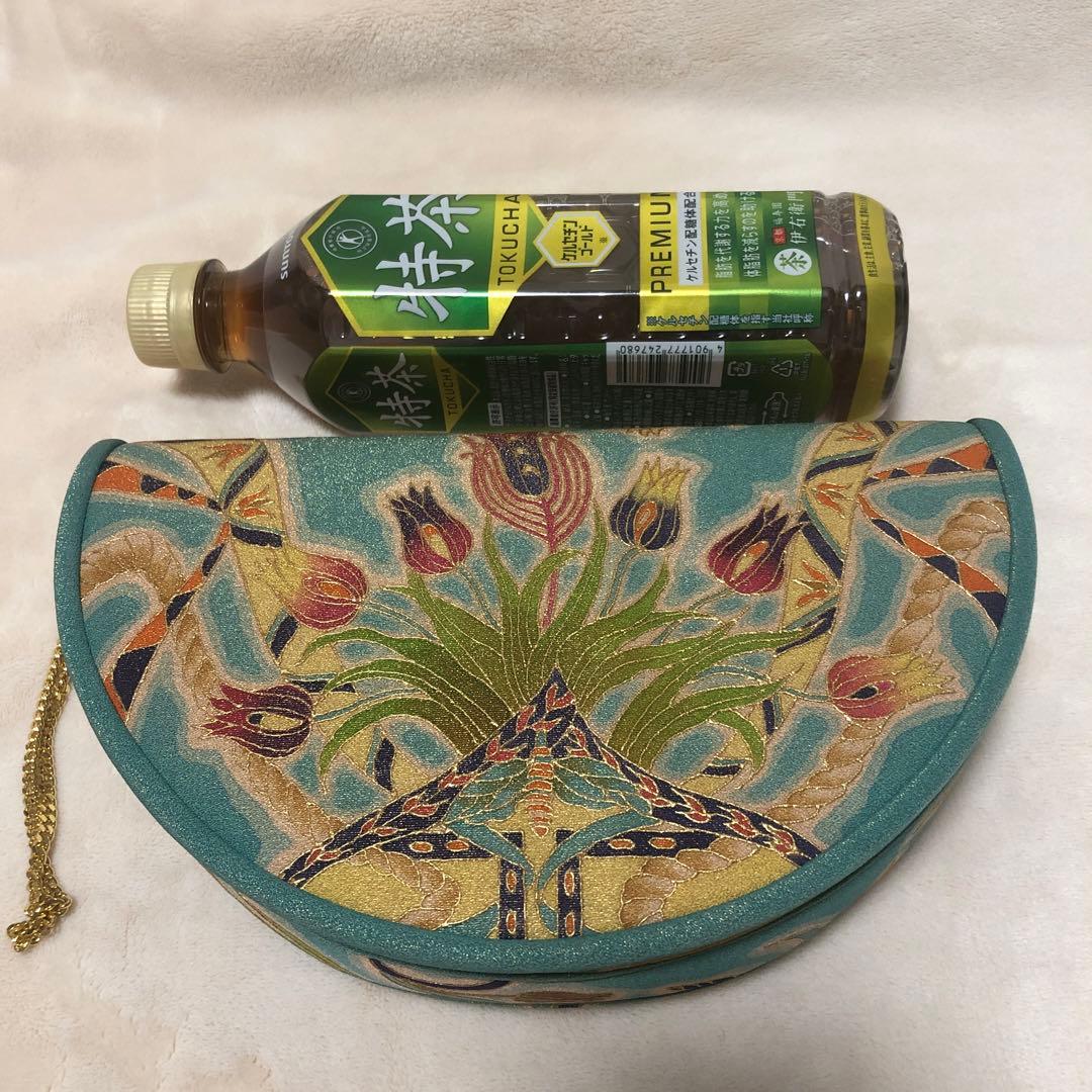 希少　岡重謹製 OKAJIMA 京友禅 金彩 唐花 葡萄唐草 正絹　シルク