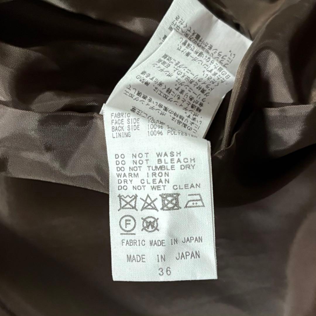 未使用級/22AW○ CINOH チノ ボンディングメルトン チェスターコート