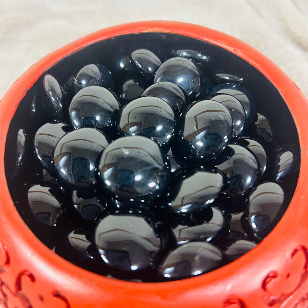 【希少】瑪瑙　めのう　碁石　天然石　白180 黒180