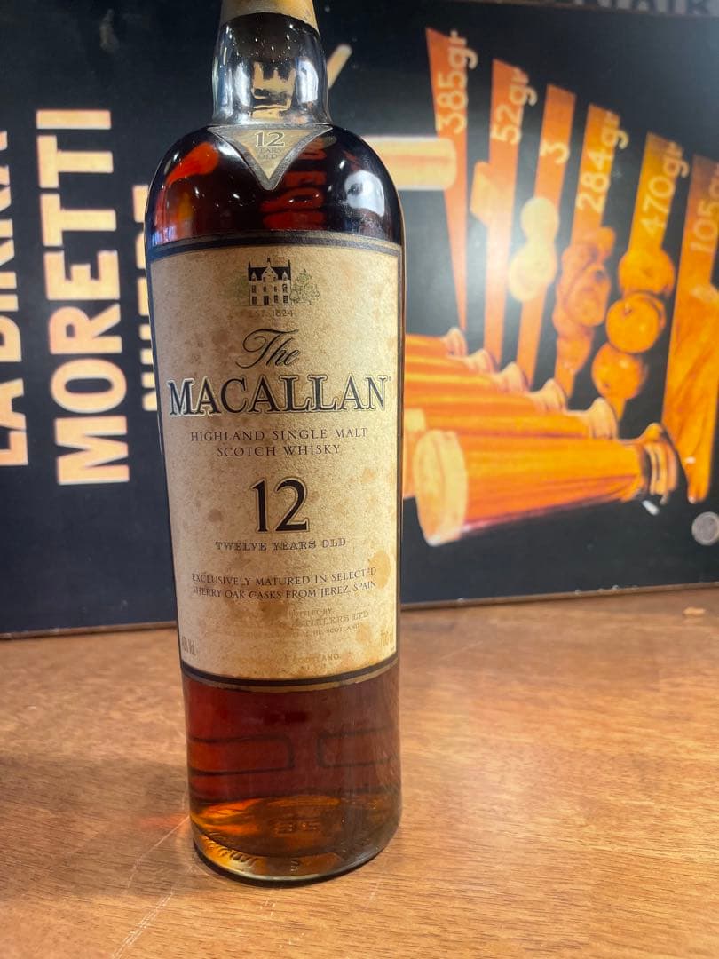 The Macallan 12 Year Old スコッチウイスキー　旧ラベル The Macallan 12 Year Old スコッチウイスキー 旧ラベル マッカラン12