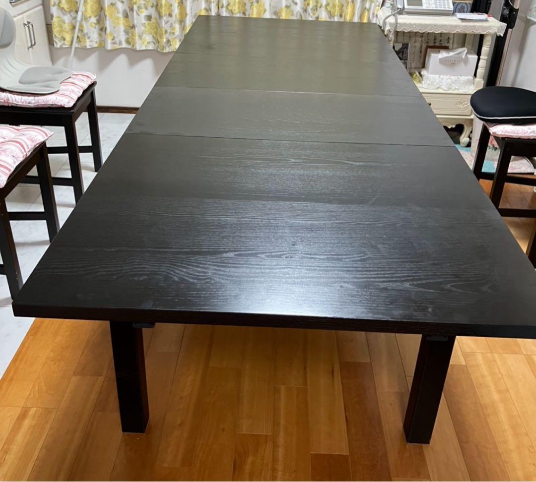 IKEAダイニングテーブル伸縮式4～8人用　ビュルスタ　引取りか発送は相談