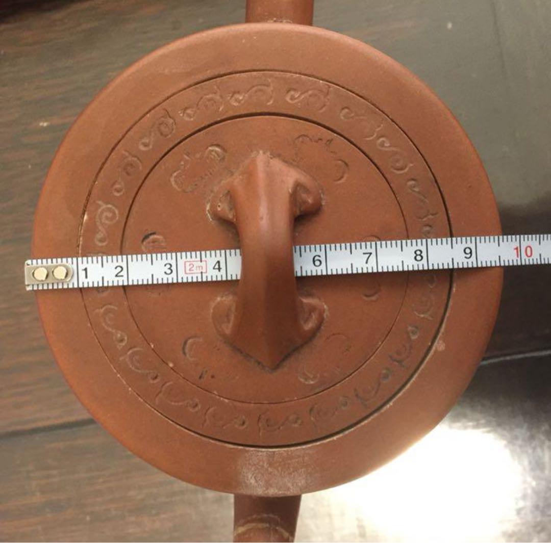 中国 古い急須 紫砂 朱泥 在銘