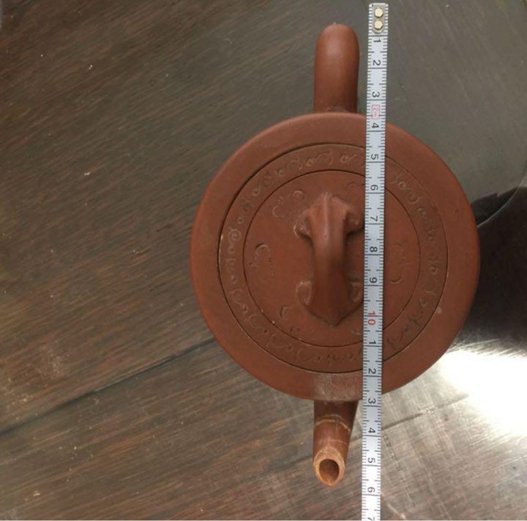 中国 古い急須 紫砂 朱泥 在銘