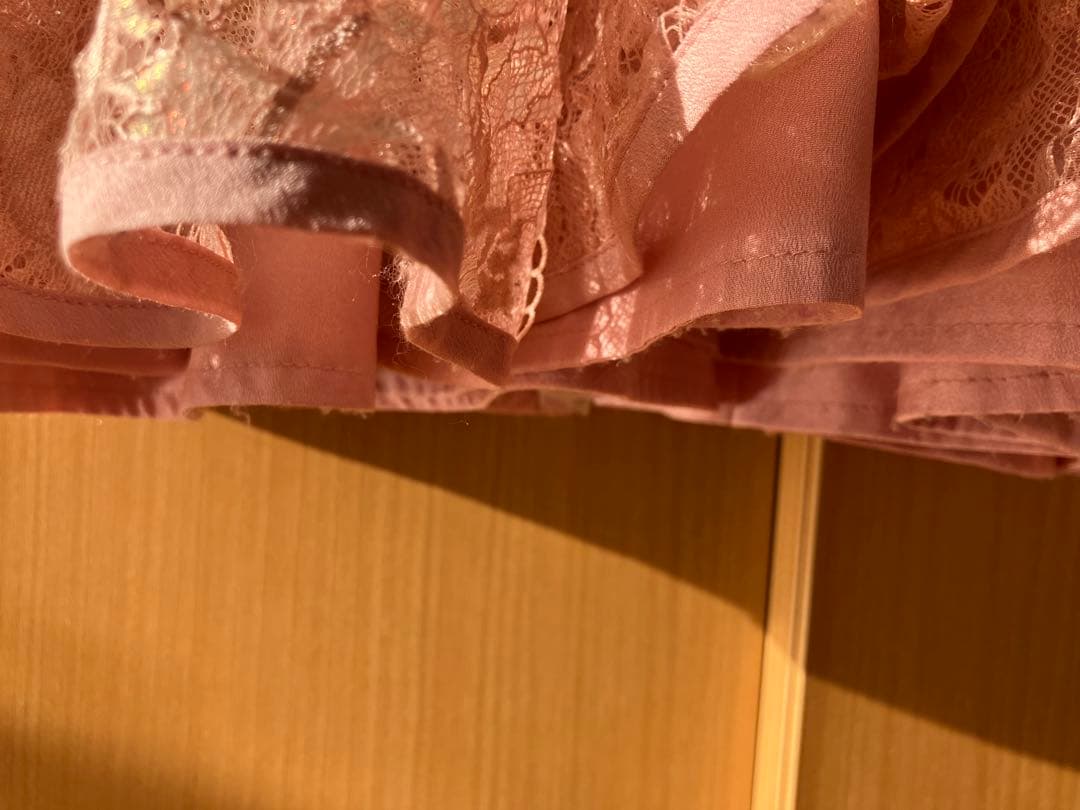 ERUKEI エルケイ ピンク レース ノースリーブ ロングドレス E2622