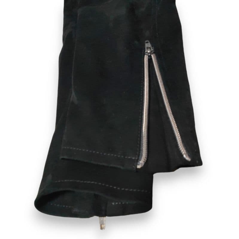 マ*ー様 アバハウス 本革 ゴートレザー ブラックスエード シングル