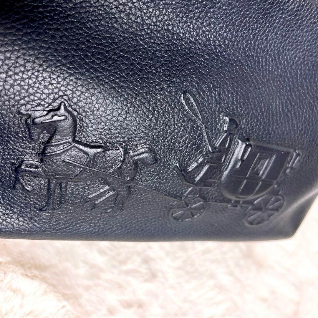 極美品☆COACHコーチ 2wayショルダーカメラバッグ ネイビー シボ革