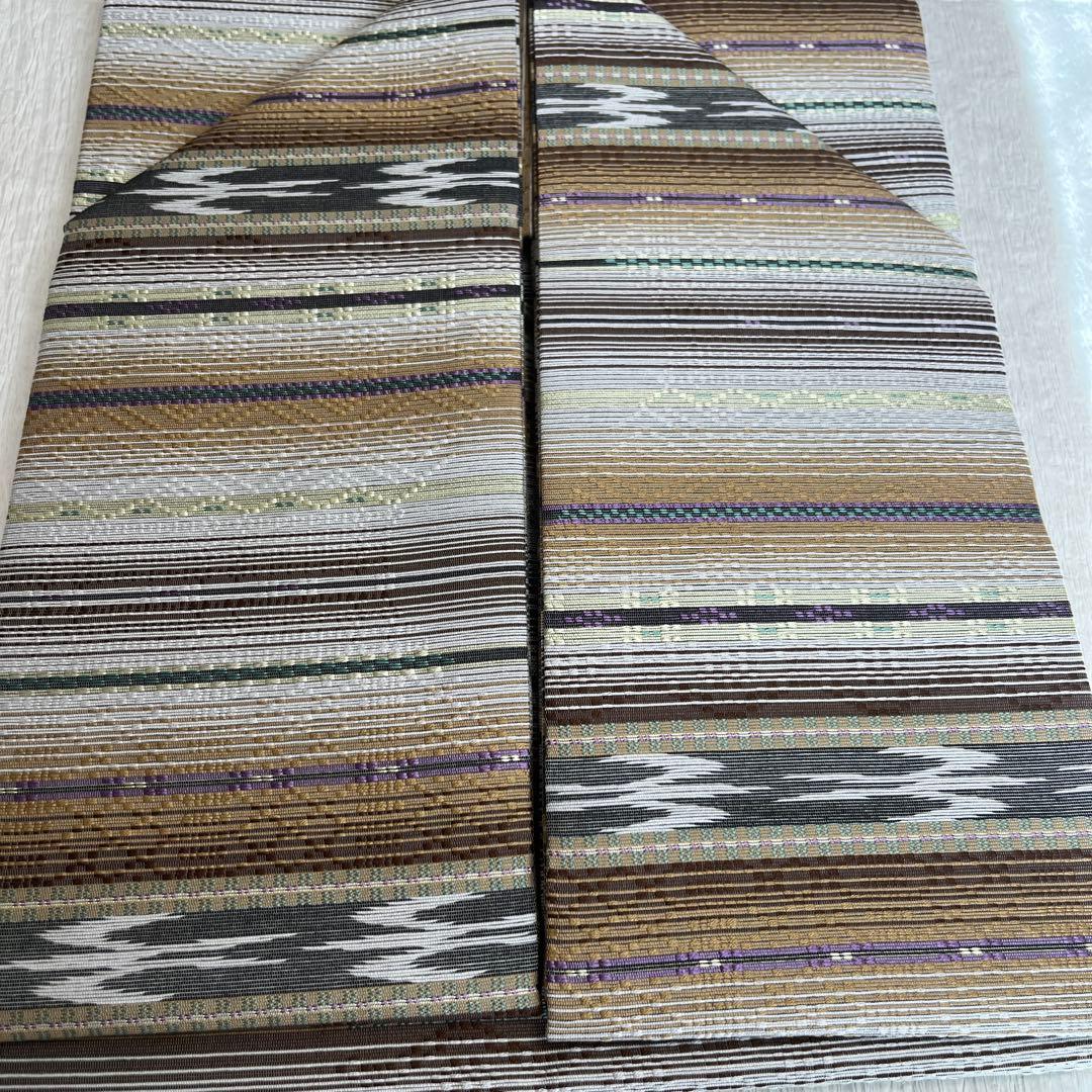 花織 京都西陣織 九寸名古屋帯 正絹 全通 最高 の