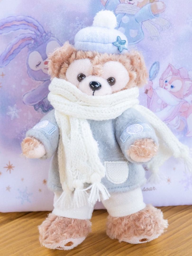 ダンシングスノーフレークスダッフィーぬいぐるみバッジ