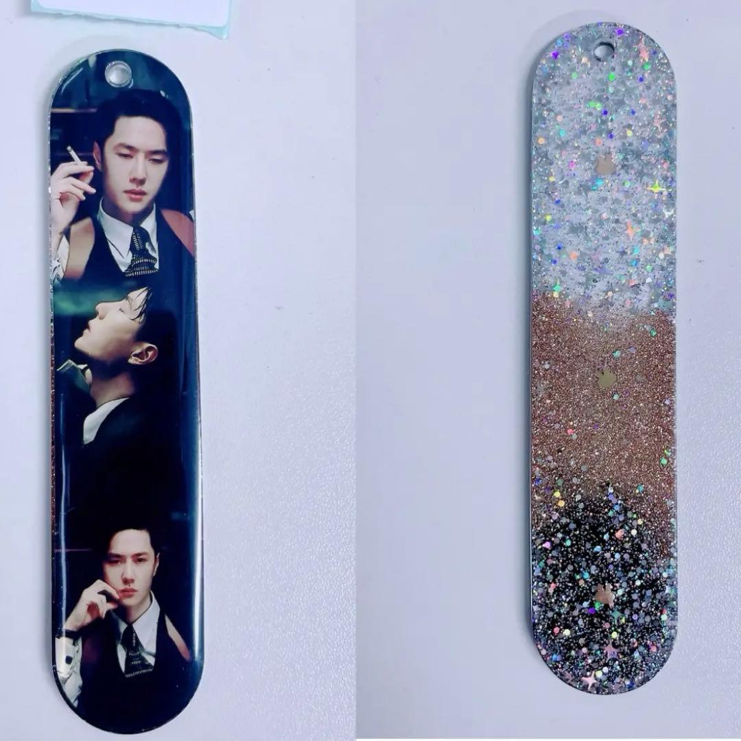 王一博 新作　可愛い　栞　レジンキーホルダー 12点セット❣️0122