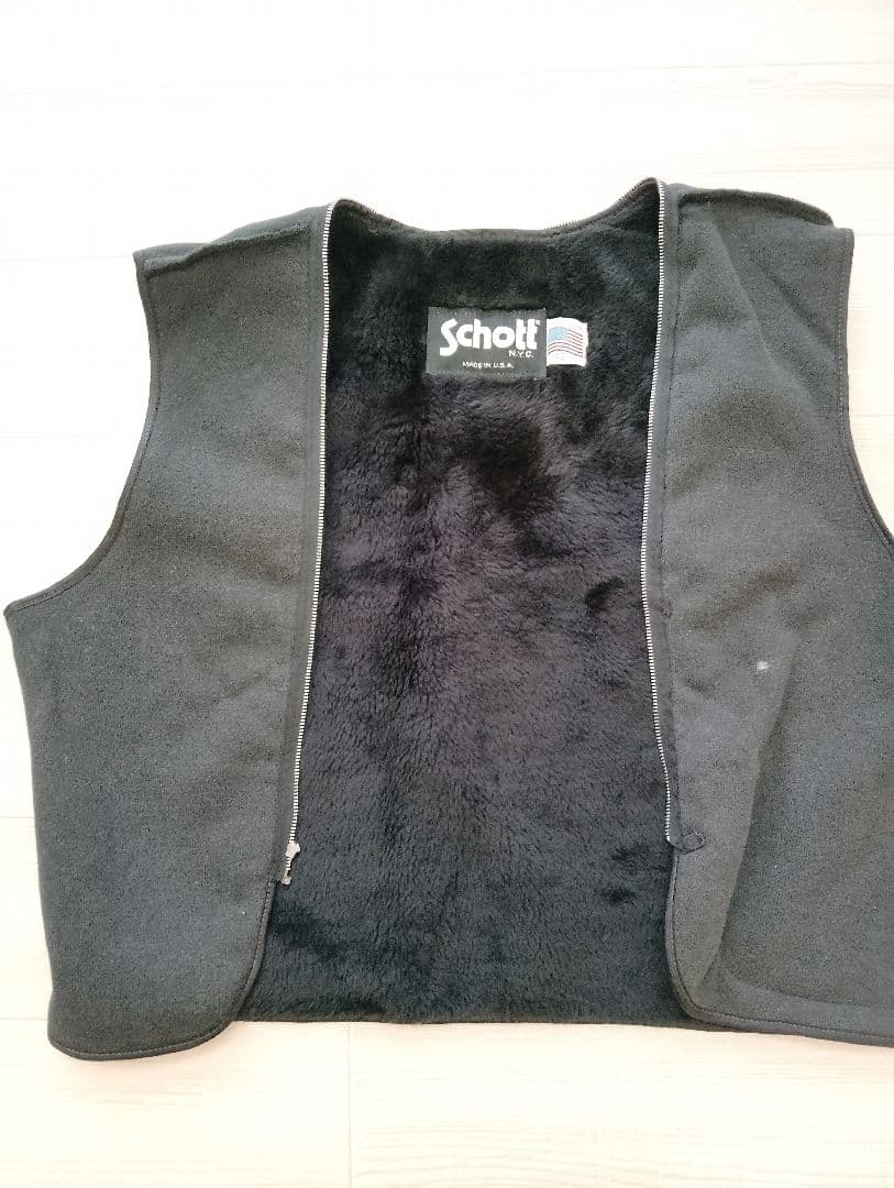 米国製】schott シングルライダース ボア 40サイズ 641 黒 Schott 641