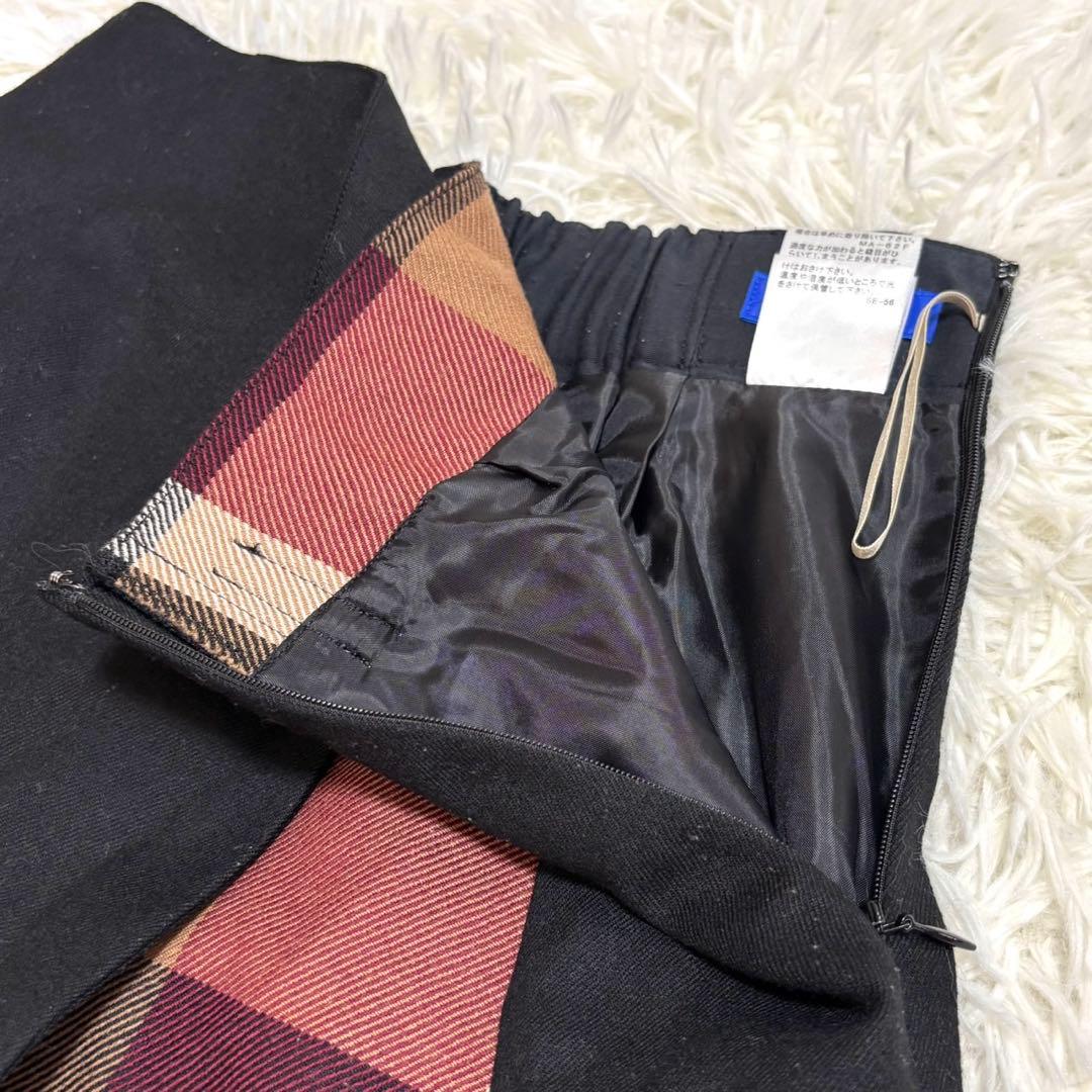 美品】ブルーレーベルクレストブリッジ ガウチョパンツ CBチェック 38