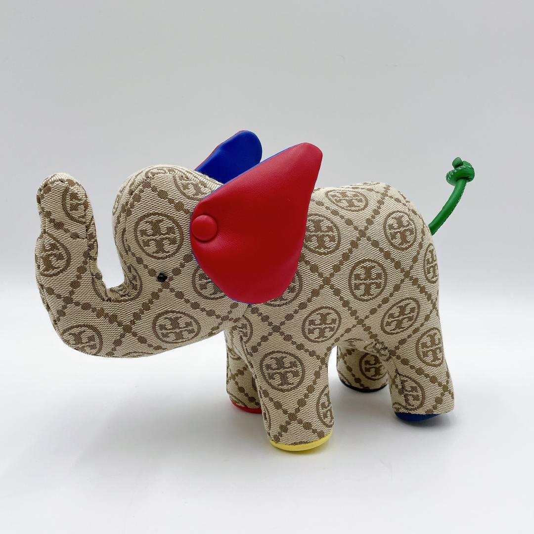 未使用 TORYBURCH Tモノグラム エレファント ぬいぐるみ f576