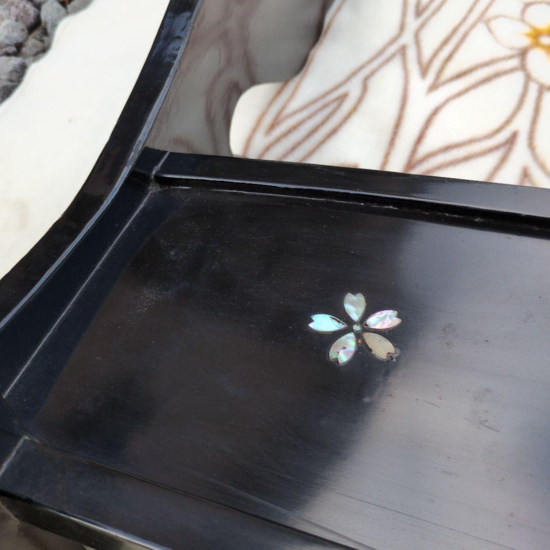 刀掛 螺鈿 葵の御紋 家紋 木製 金 漆 日本刀 太刀 武道具 模造刀