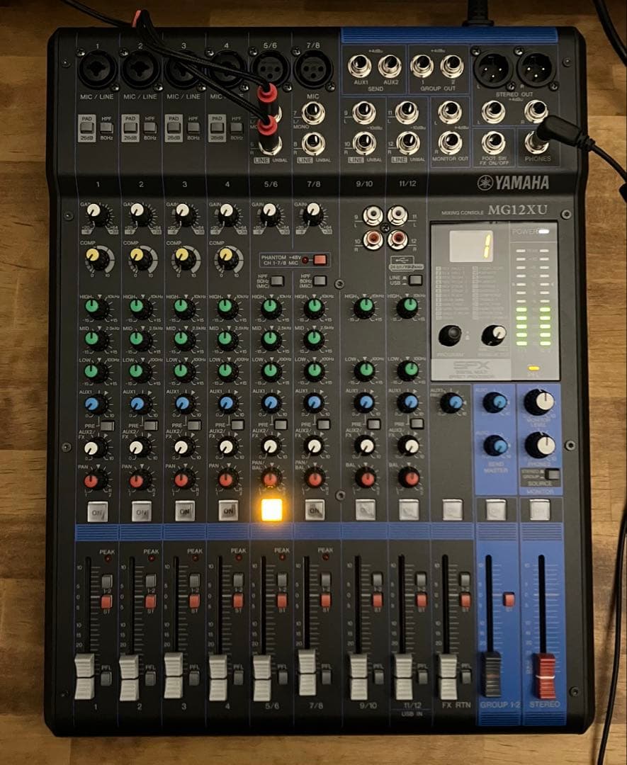 新品同様 YAMAHA MG12XU 12ch アナログミキサー 元箱あり