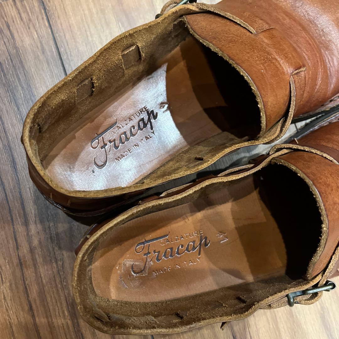 Fracap フラカップ　バケッタ　41 26.5 ブラウン　オーロラシューズ
