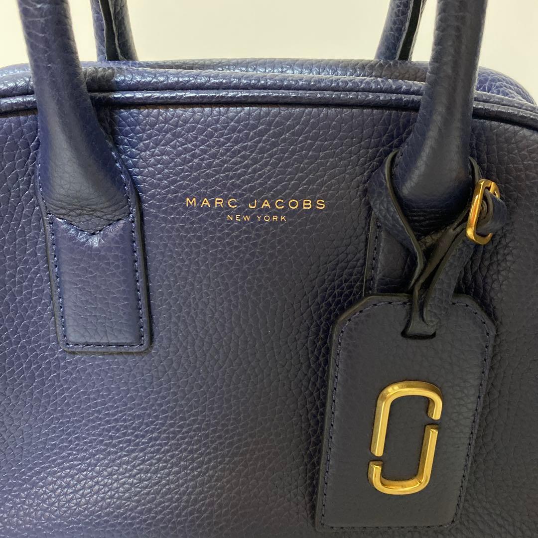 MARC JACOBS ショルダーバッグ ゴッサム レザー 2way ネイビー
