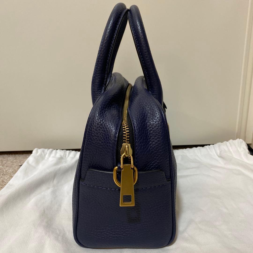 MARC JACOBS ショルダーバッグ ゴッサム レザー 2way ネイビー