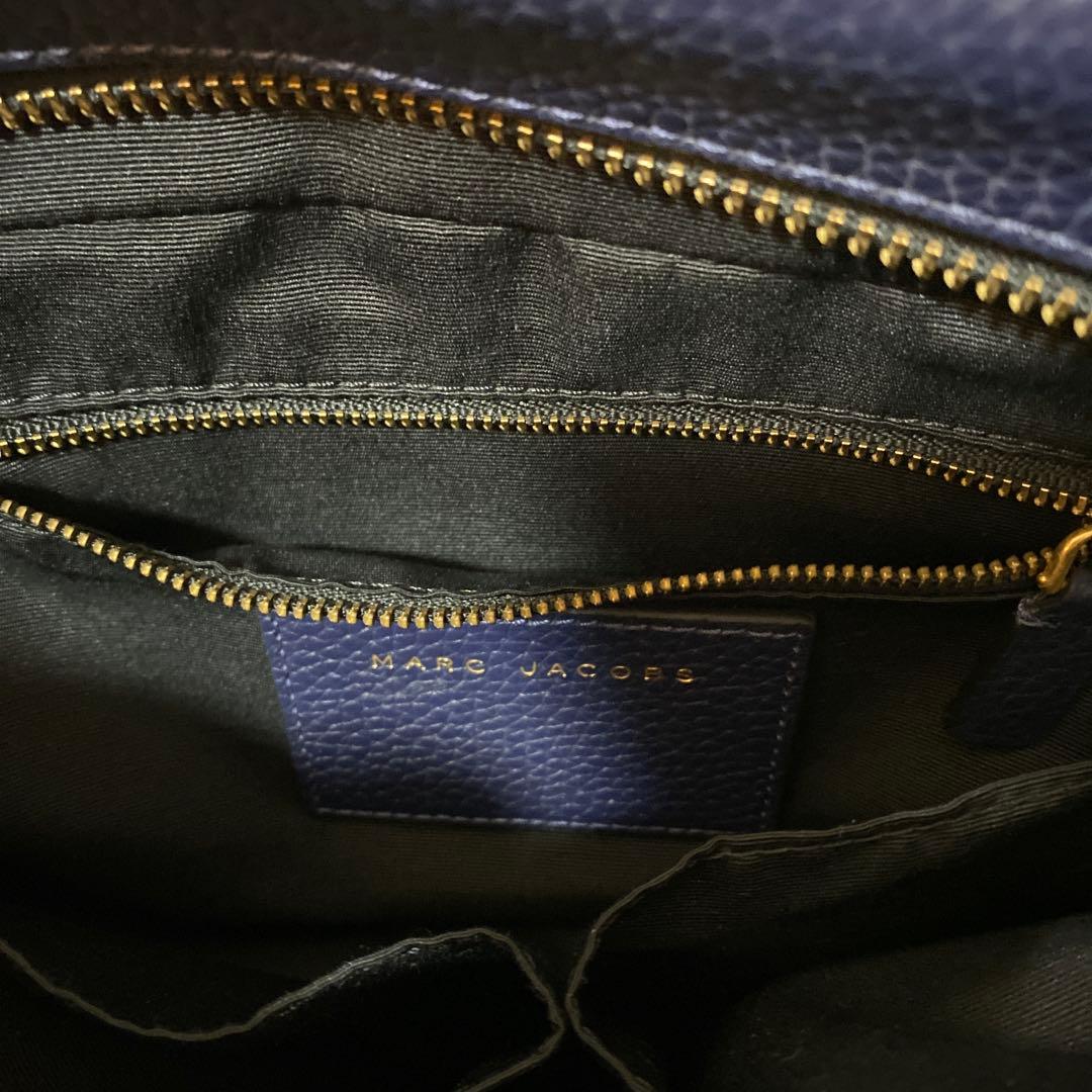 MARC JACOBS ショルダーバッグ ゴッサム レザー 2way ネイビー