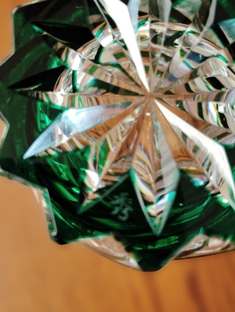 美品】江戸切子2点 作高野秀徳