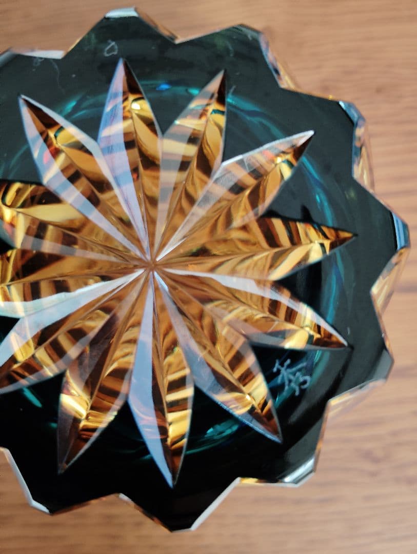 美品】江戸切子2点 作高野秀徳