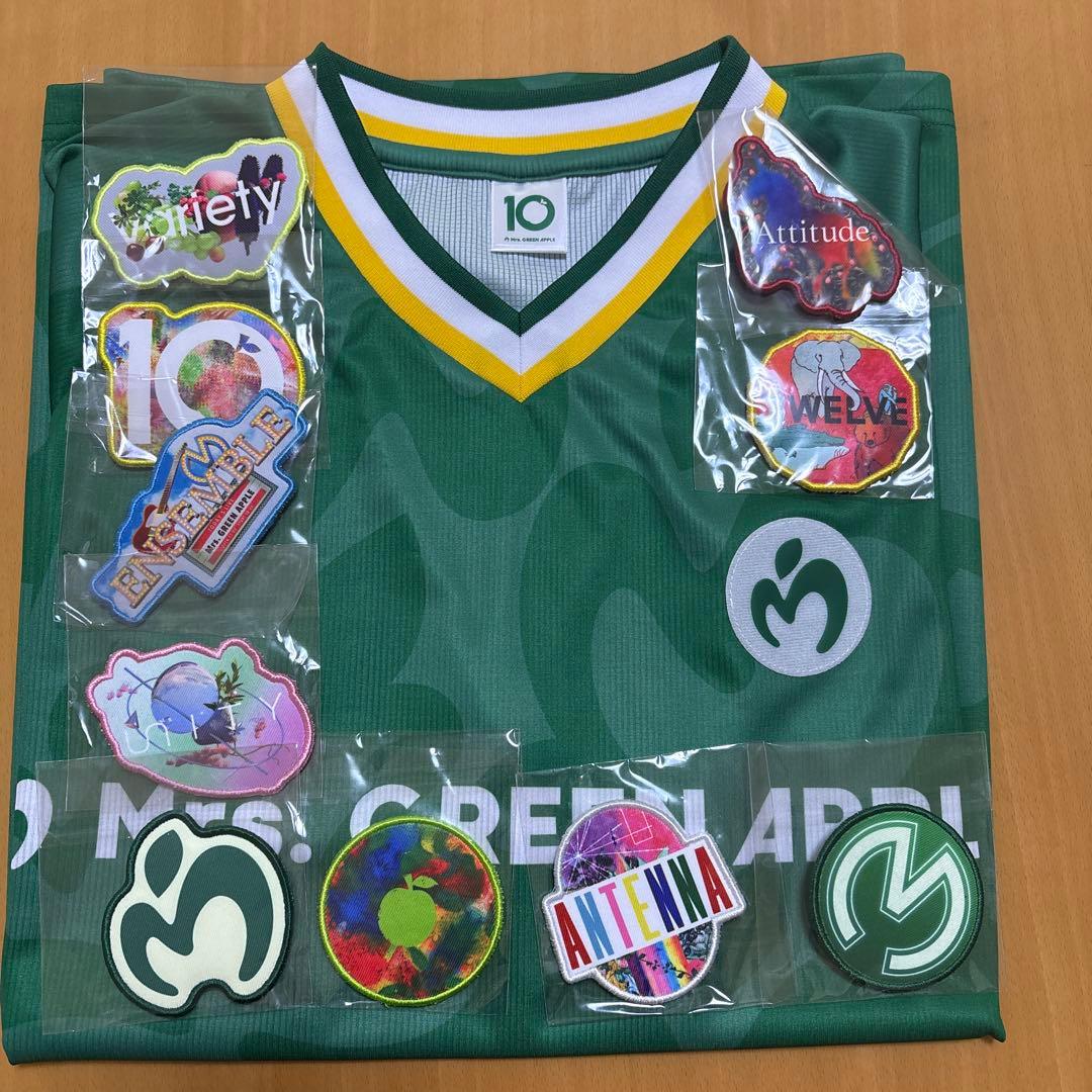Mrs. GREEN APPLE 10 ゲームシャツ ワッペンつき - メルカリ