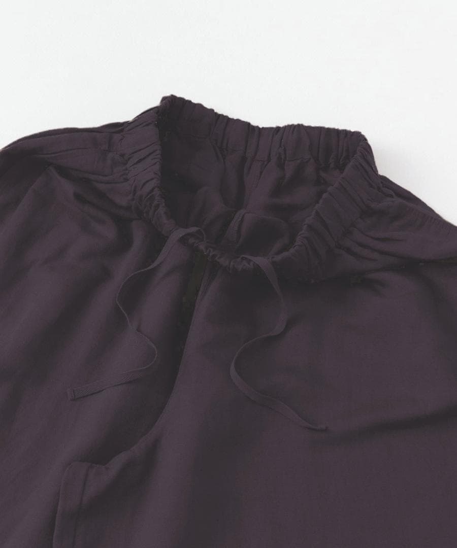 2025 春夏新作 かぐれ kagure リネンレーヨンワイドギャザーパンツ＊C