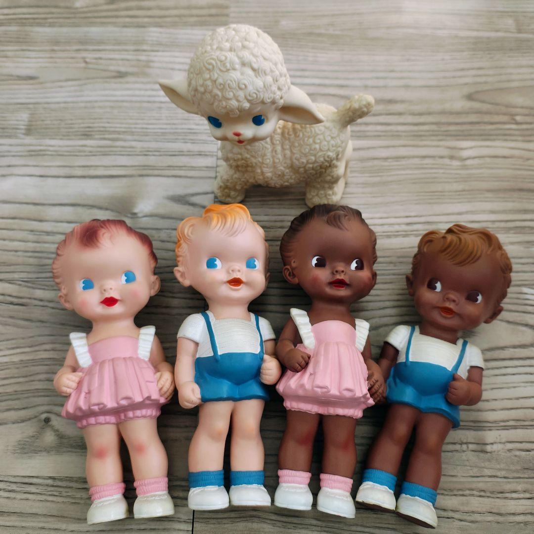 【sun rubber】男の子&女の子＆ひつじ　5つセット 楽天市場】【名入れ・ラッピング無料】【レビュー特典】Oak Village