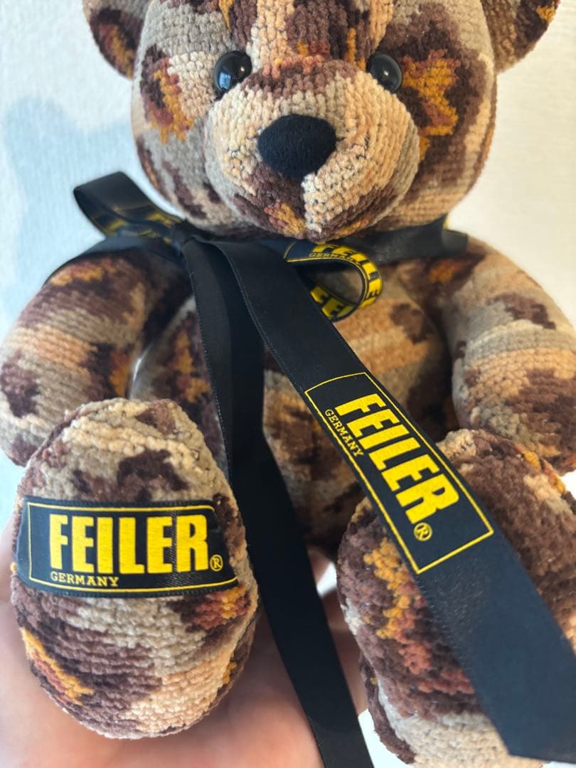 激レア‼️FEILERフェイラー　テディベア　クマ　レオパード　ぬいぐるみ