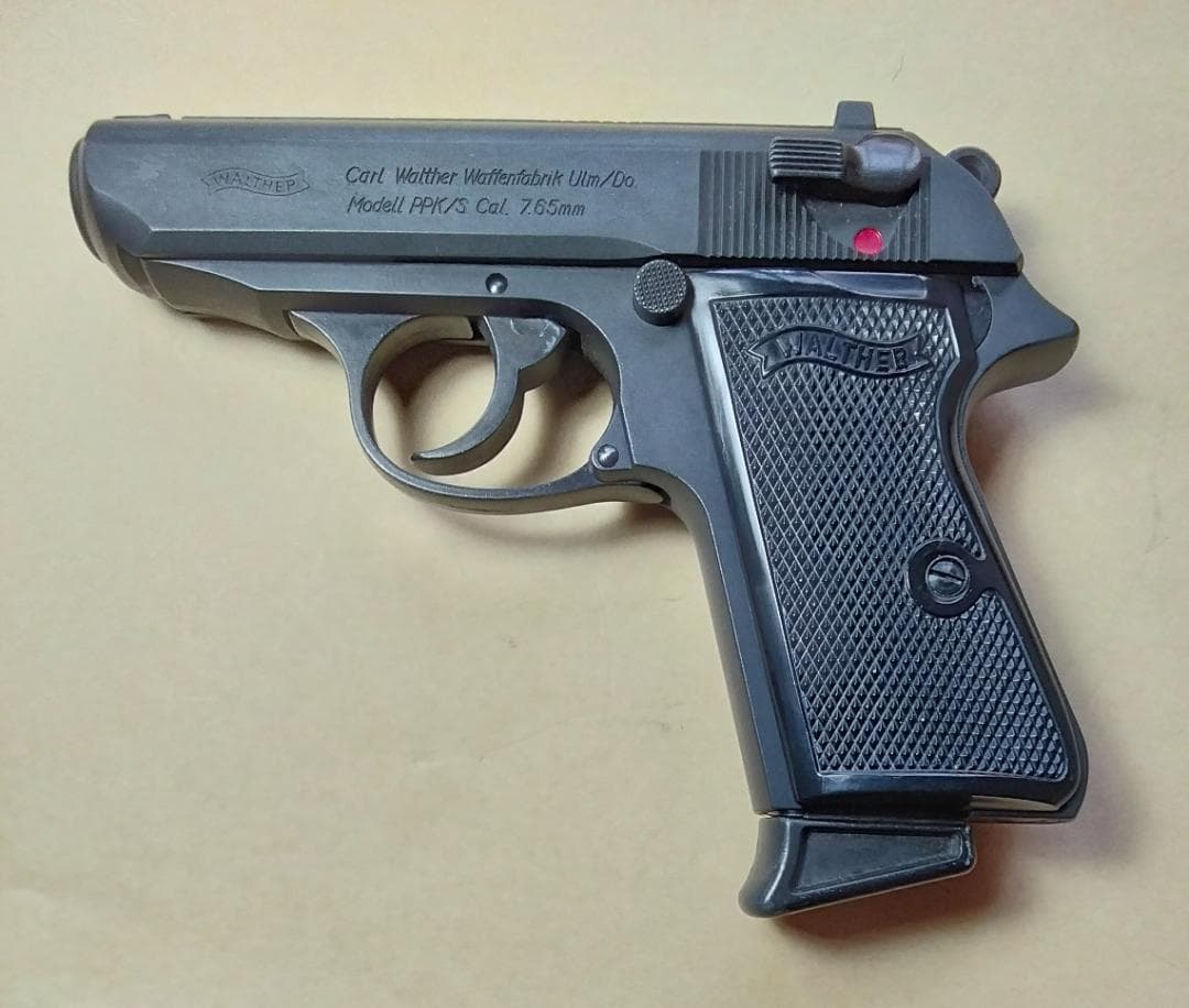 PPK/S ブラック セミオートマチックモデルガン(ヘビーウエイト)