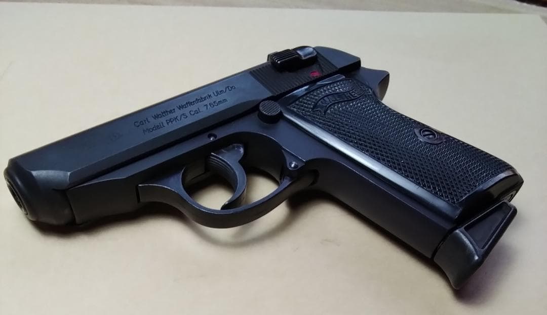 PPK/S ブラック セミオートマチックモデルガン(ヘビーウエイト)