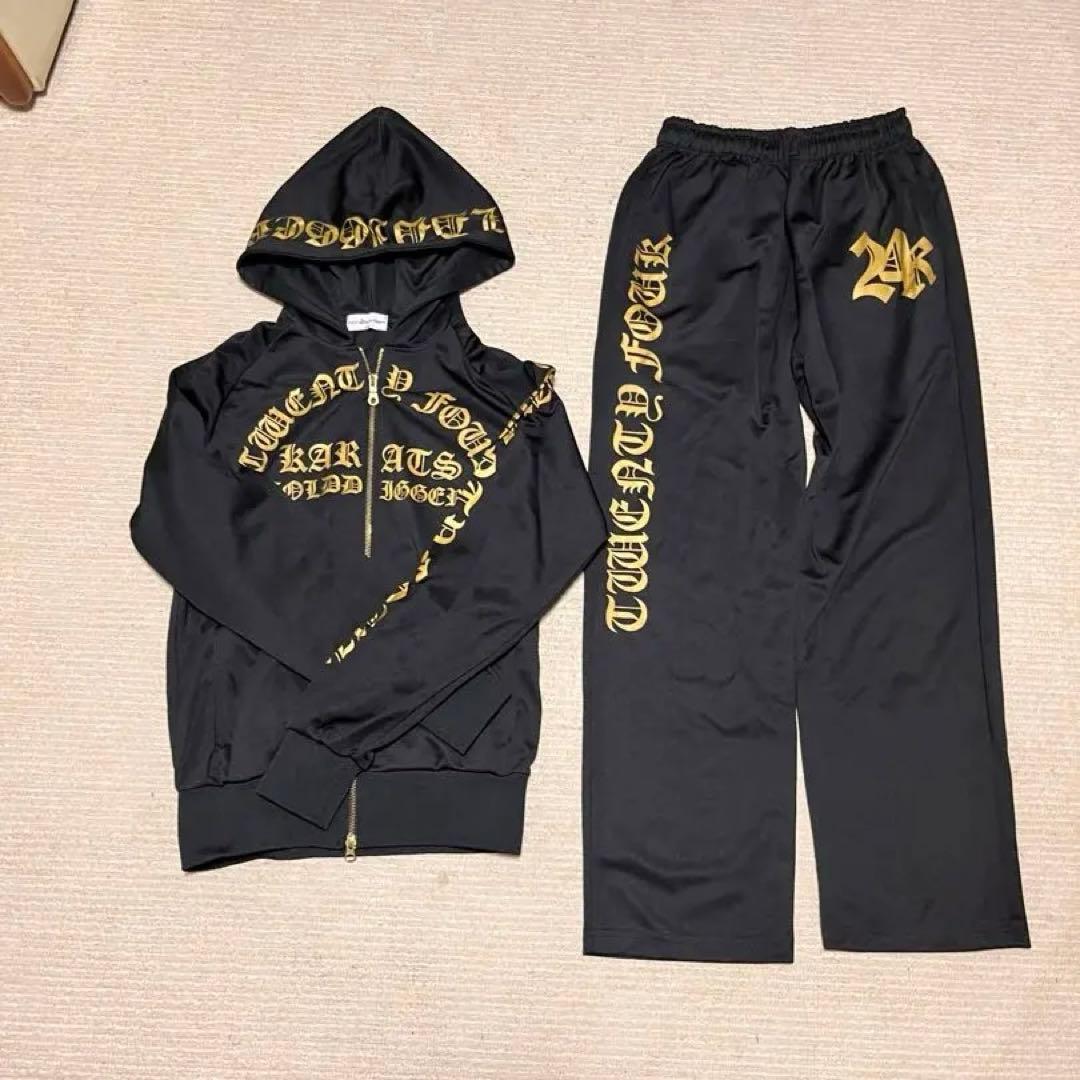 24karats セットアップ 24karats セットアップ EXILE ゴールド、グレー