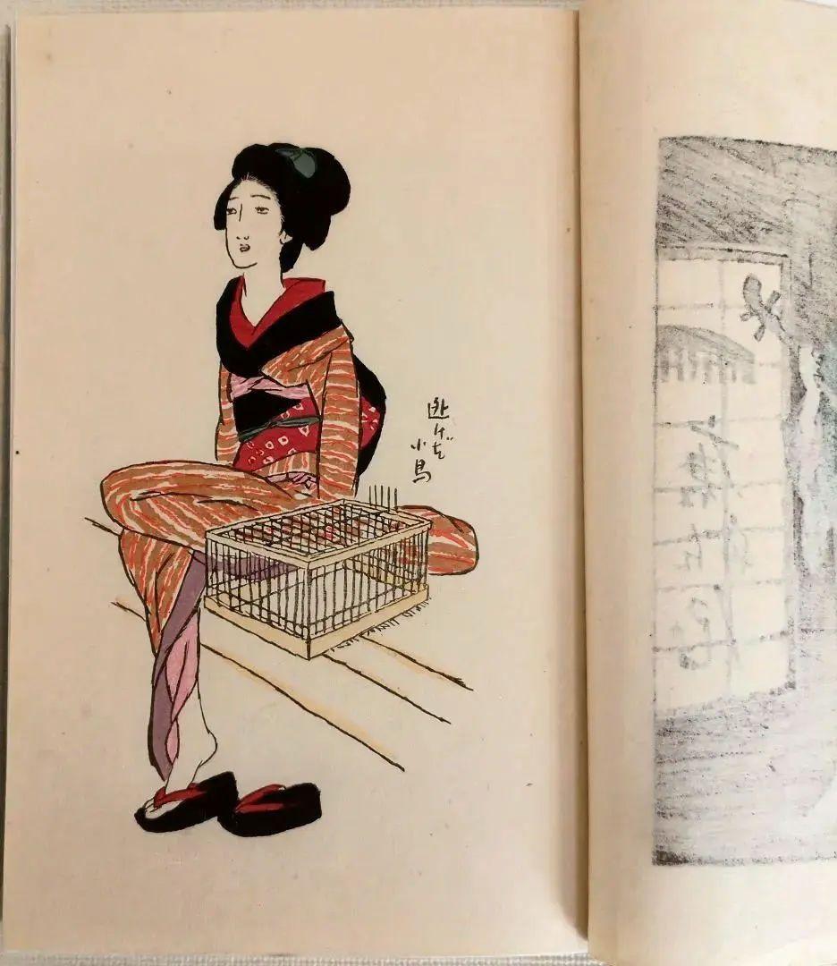 竹久夢二の本夢のふるさと（木版画10枚、詩139篇)大正8年出版初版本