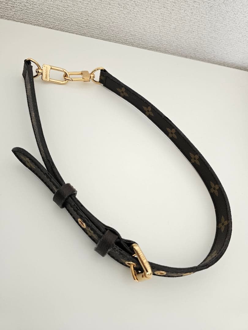 ルイ・ヴィトン レザーショルダーストラップ ルイ・ヴィトン LOUIS VUITTON キーポル用 ストラップ ベージュ レザー