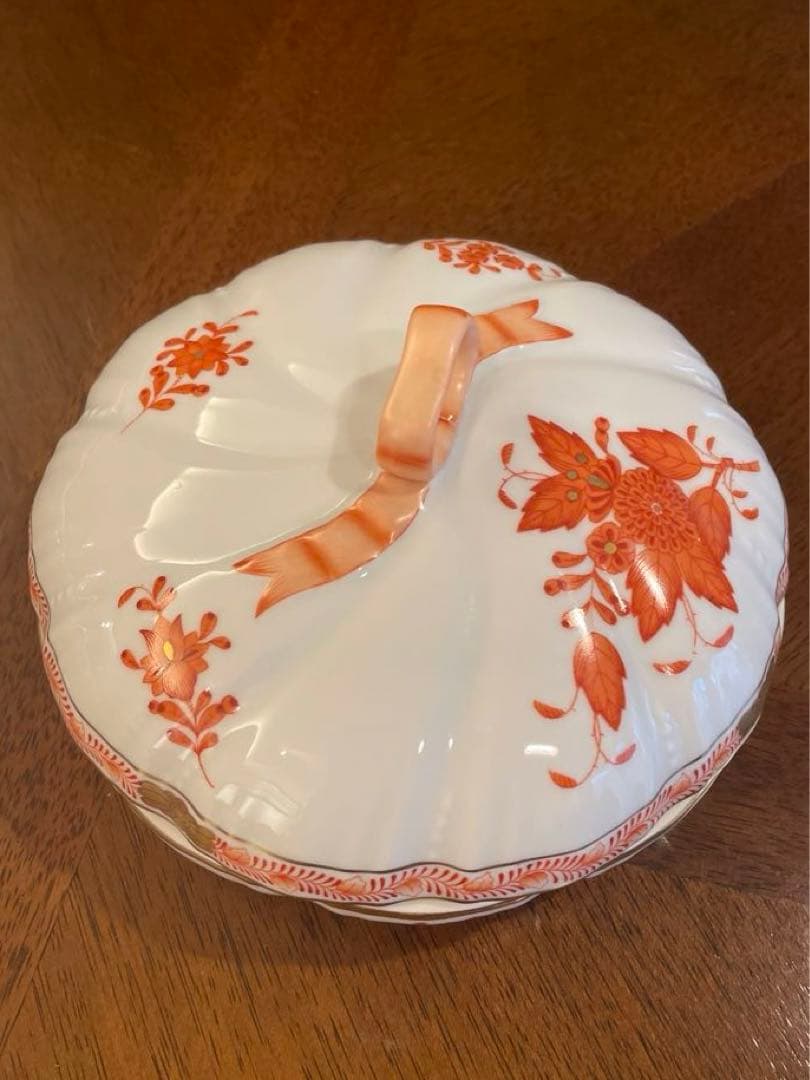 ヘレンド アポニー オレンジ ボンボン入れ