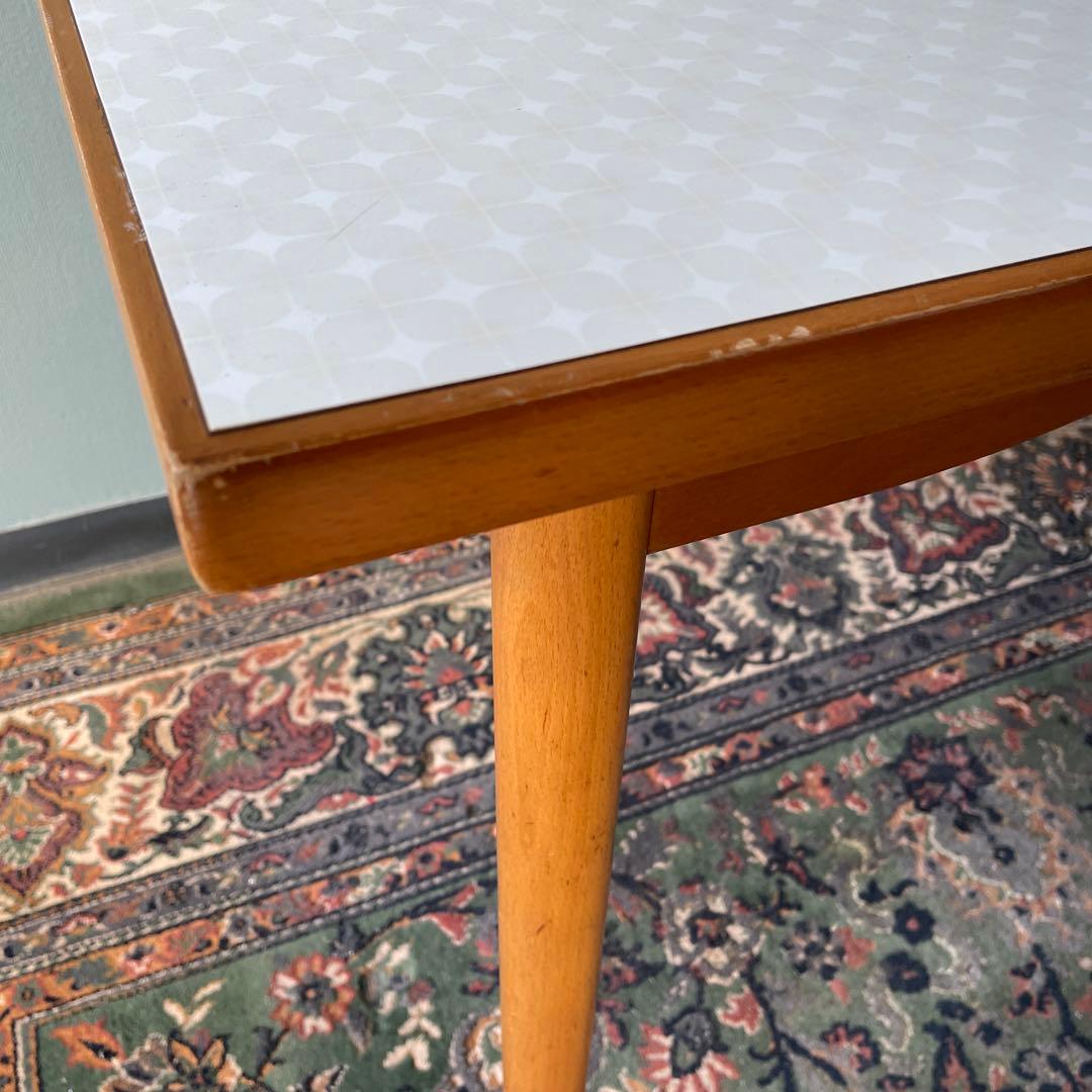 昭和レトロ　ミッドセンチュリー　北欧ヴィンテージ風　ダイニングテーブル