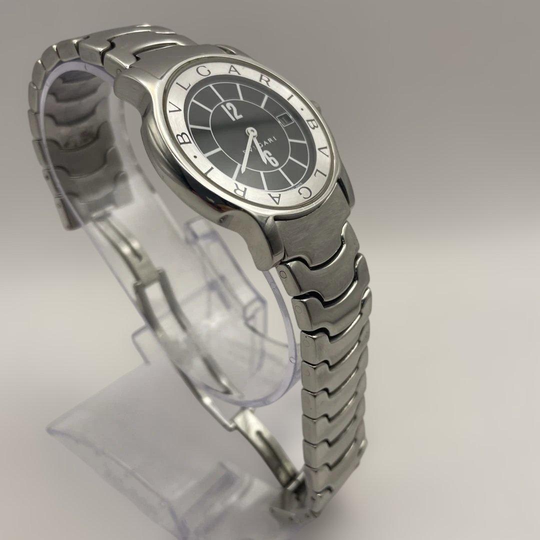 稼働品　BVLGARI ソロテンポ　ST35S 黒文字盤　腕時計